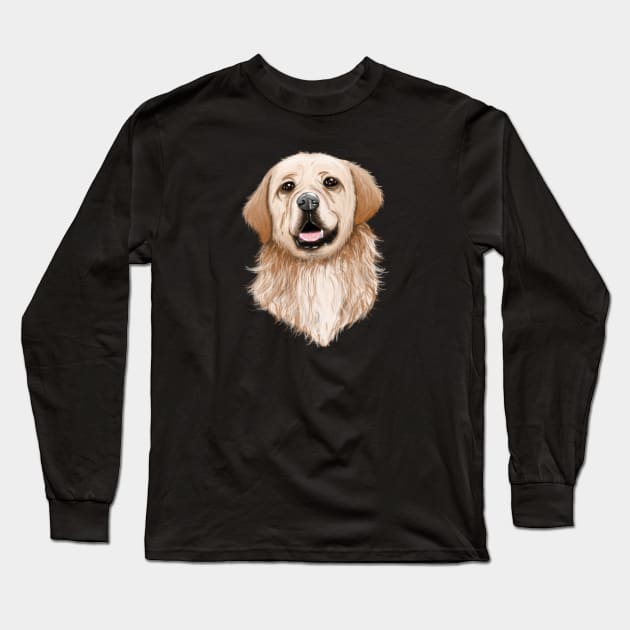 Cool Dog - Labrador Long Sleeve T-Shirt by FoxCrew